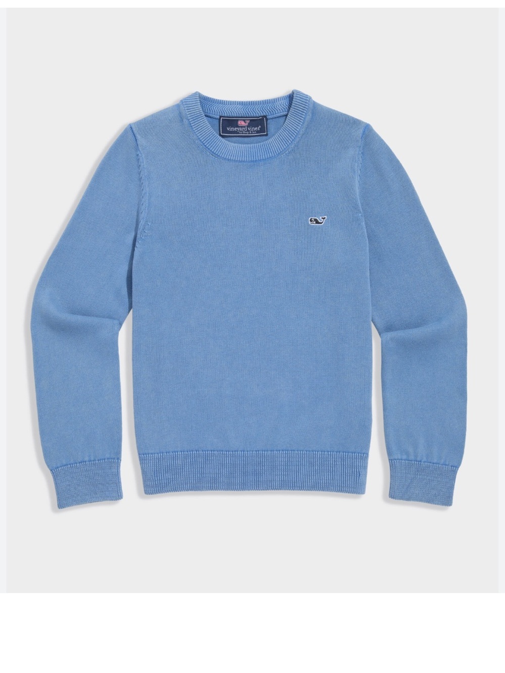 NWT Vineyard Vines Boys' Garment-Dyed Cotton Crewneck Sweater